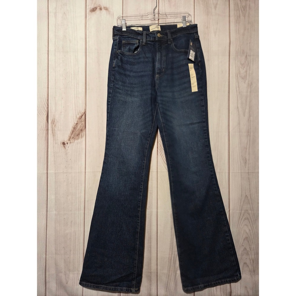 Universal Thread Womens High-Rise Flare Jeans Dark Wash Size 8 Long NWT